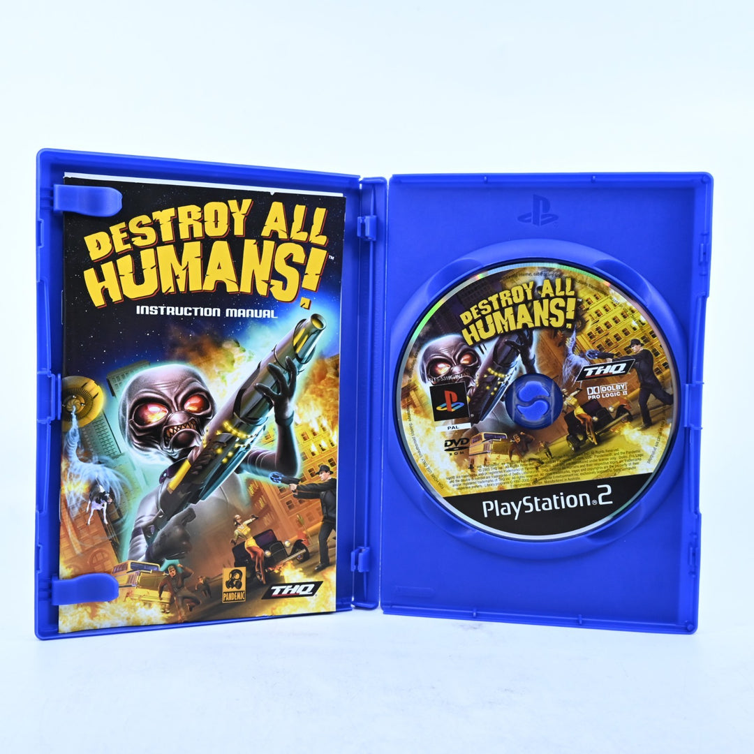 Destroy All Humans! - Sony Playstation 2 / PS2 Game + Manual - PAL