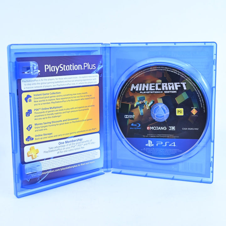 Minecraft - PlayStation 4 Edition - Sony Playstation 4 / PS4 Game - MINT DISC!