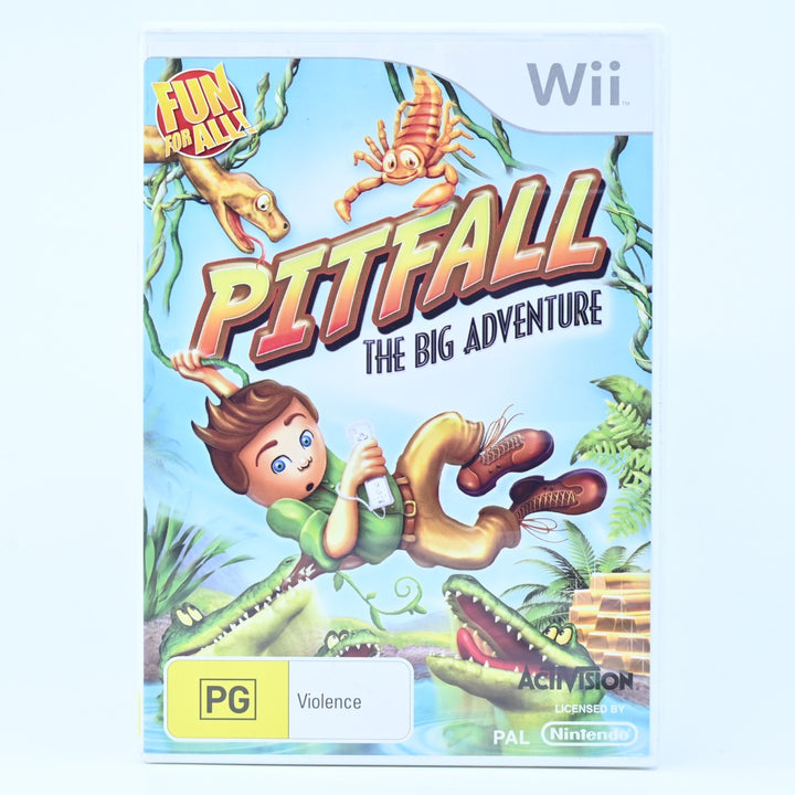 Pitfall: The Big Adventure - Nintendo Wii Game + Manual - MINT DISC!