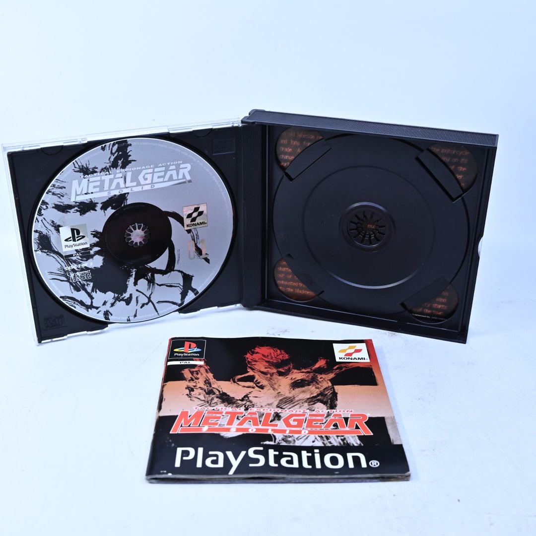 Metal Gear Solid - Sony Playstation 1 / PS1 Game + Manual - PAL - MINT DISC!