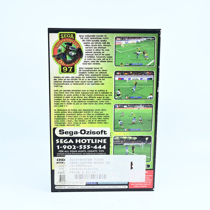 SEGA Worldwide Soccer 97 - Sega Saturn Game - PAL - MINT DISC!