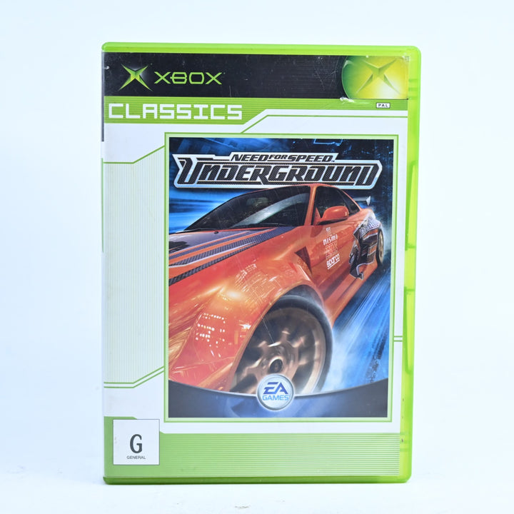 Need for Speed Underground - Original Xbox Game + Manual - PAL - MINT DISC!