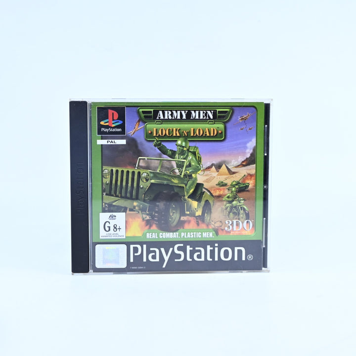 Army Men Lock 'N' Load - Sony Playstation 1 Game + Manual - PAL - MINT DISC!