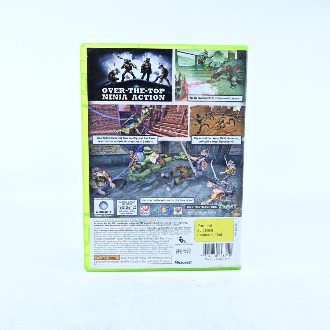 TMNT Teenage Mutant Ninja Turtles - Xbox 360 Game - No Manual - PAL - MINT DISC!