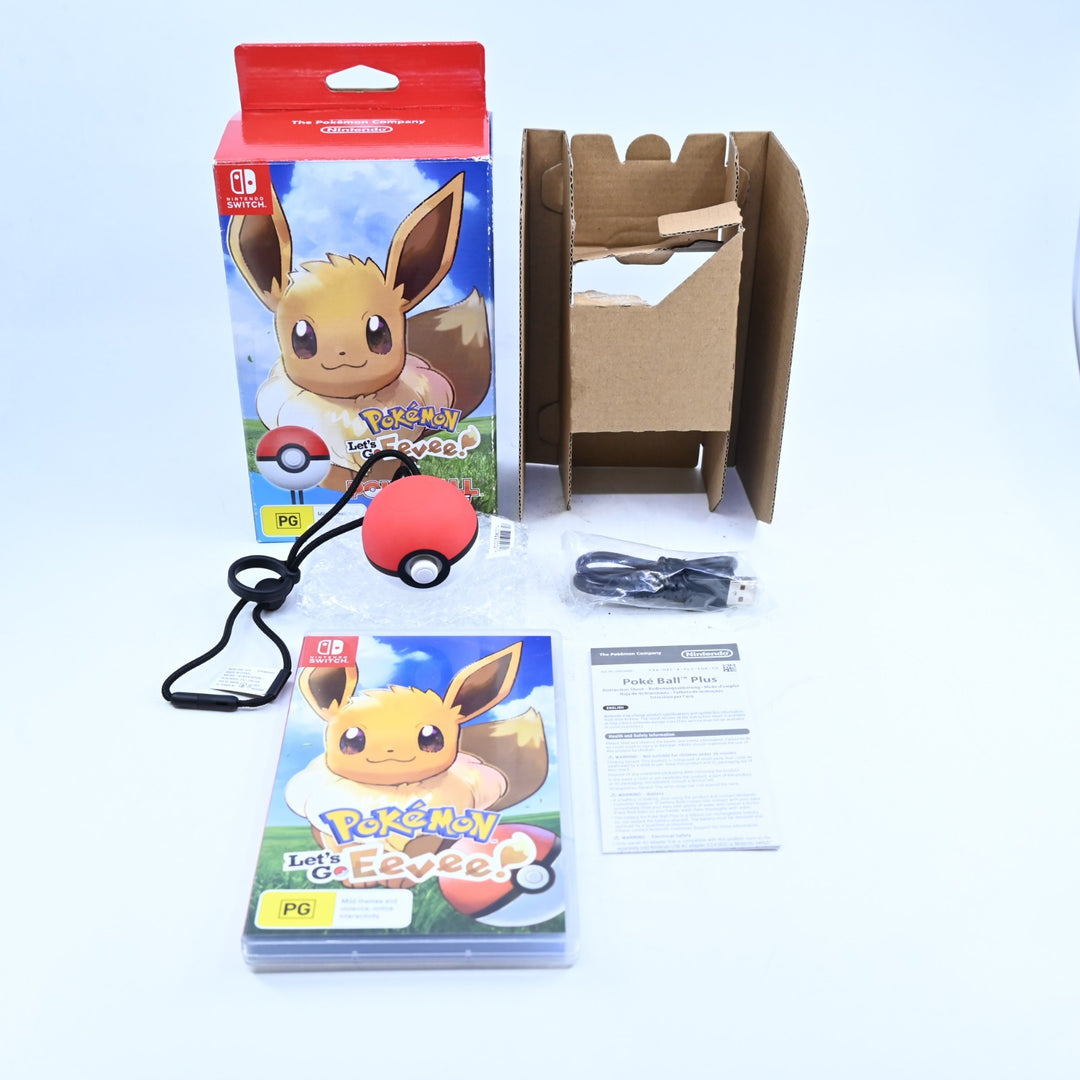 Pokemon: Let's Go, Eevee! + Pokeball Plus - Nintendo Switch Game - FREE POST!