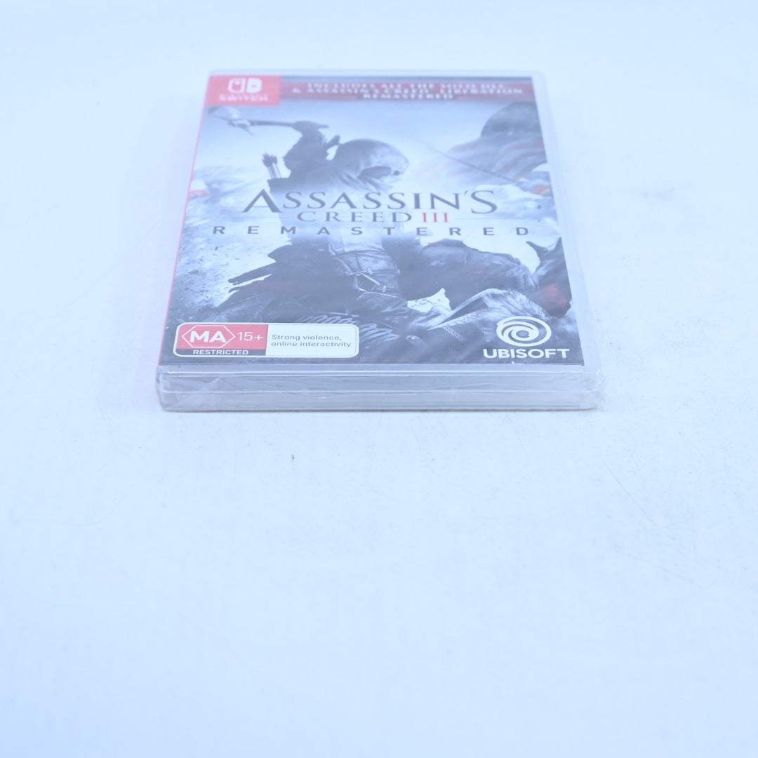 SEALED! Assassin's Creed III - Nintendo Switch Game - FREE POST!