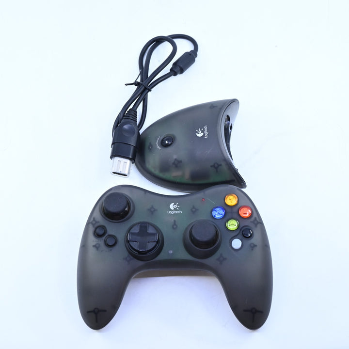 Logitech Cordless Attack Controller & Receiver - Grey - Original Xbox Accessory