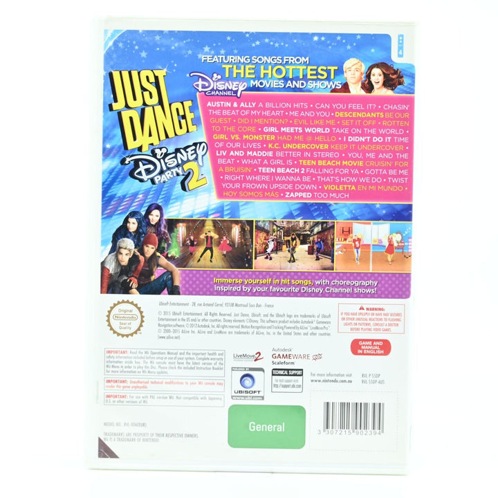 Just Dance Disney Party 2 - Nintendo Wii Game - PAL - FREE POST!