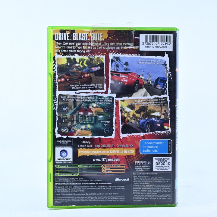 187 Ride or Die - Original Xbox Game + Manual - PAL - MINT DISC!