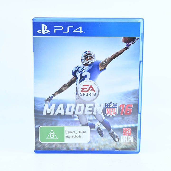 Madden NFL 16 - Sony Playstation 4 / PS4 Game - FREE POST!