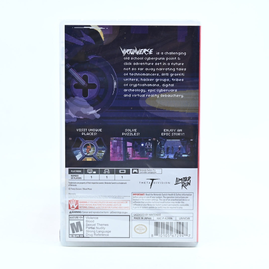 SEALED! Virtuaverse - Nintendo Switch Game - FREE POST!