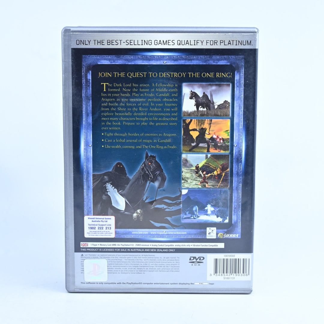 The Lord of the Rings: The Fellowship of the Ring - Sony Playstation 2 No Manual