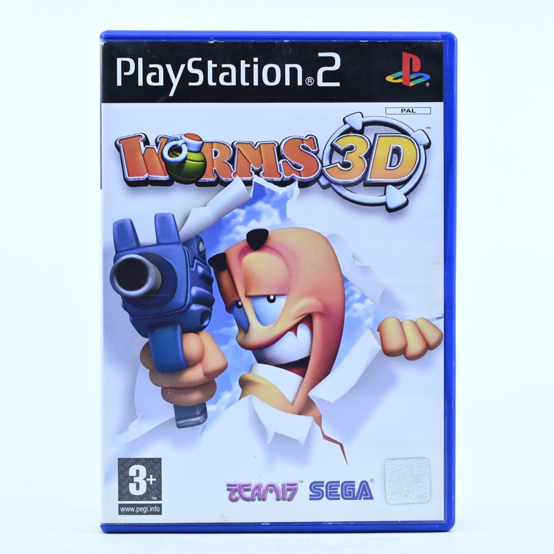 Worms 3D - Sony Playstation 2 / PS2 Game + Manual - PAL - MINT DISC!