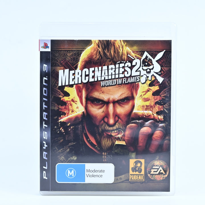 Mercenaries 2: World in Flames - Sony Playstation 3 / PS3 Game + Manual