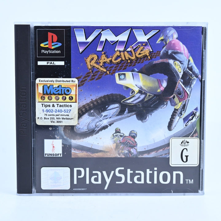 VMX Racing - Sony Playstation 1 / PS1 Game + Manual - PAL - MINT DISC!