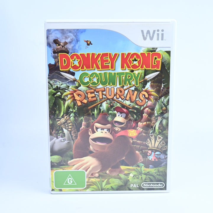 Donkey Kong Country Returns - Nintendo Wii Game + Manual - PAL - MINT DISC!