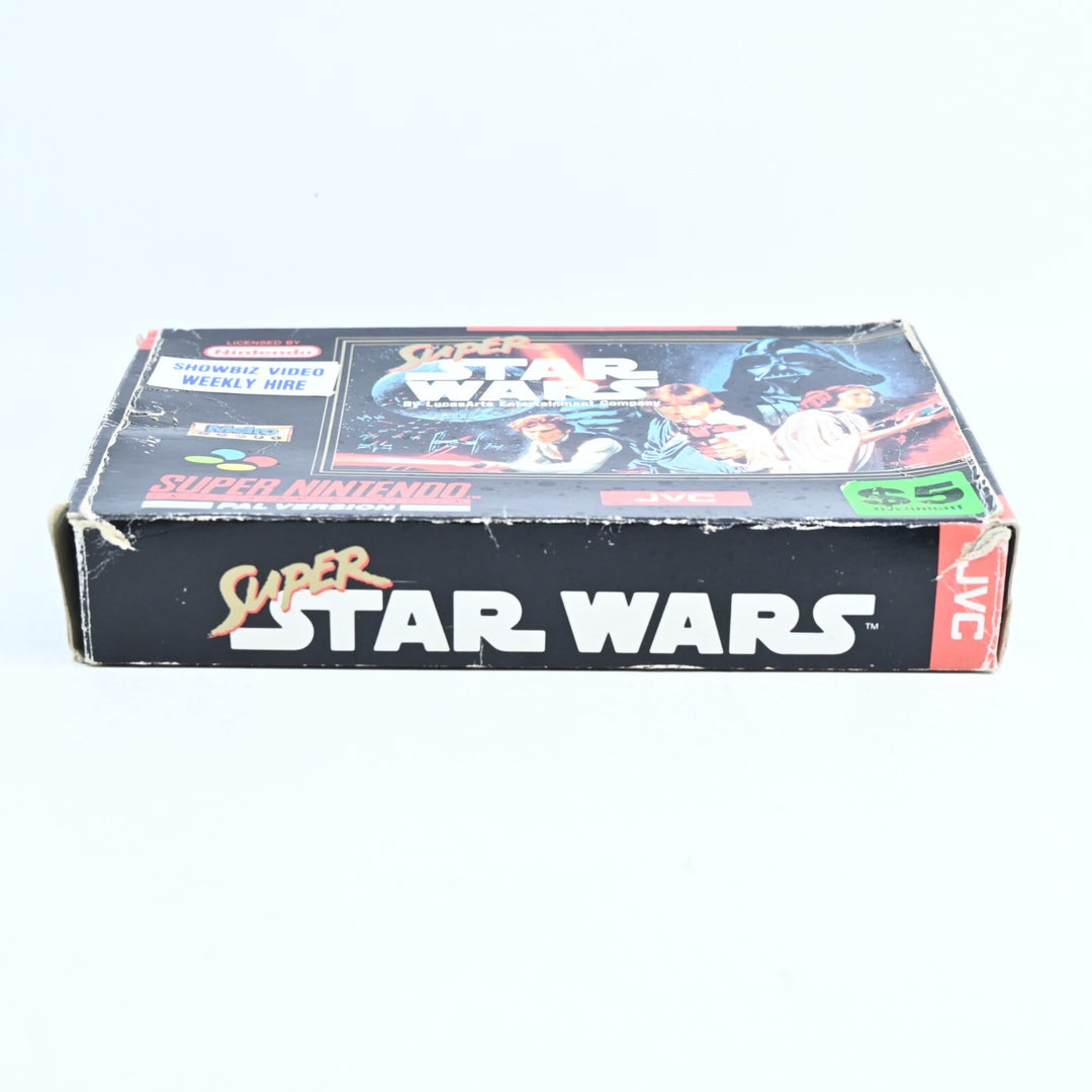 Super Star Wars - Super Nintendo / SNES Boxed Game - Ex-Rental - No Manual - PAL