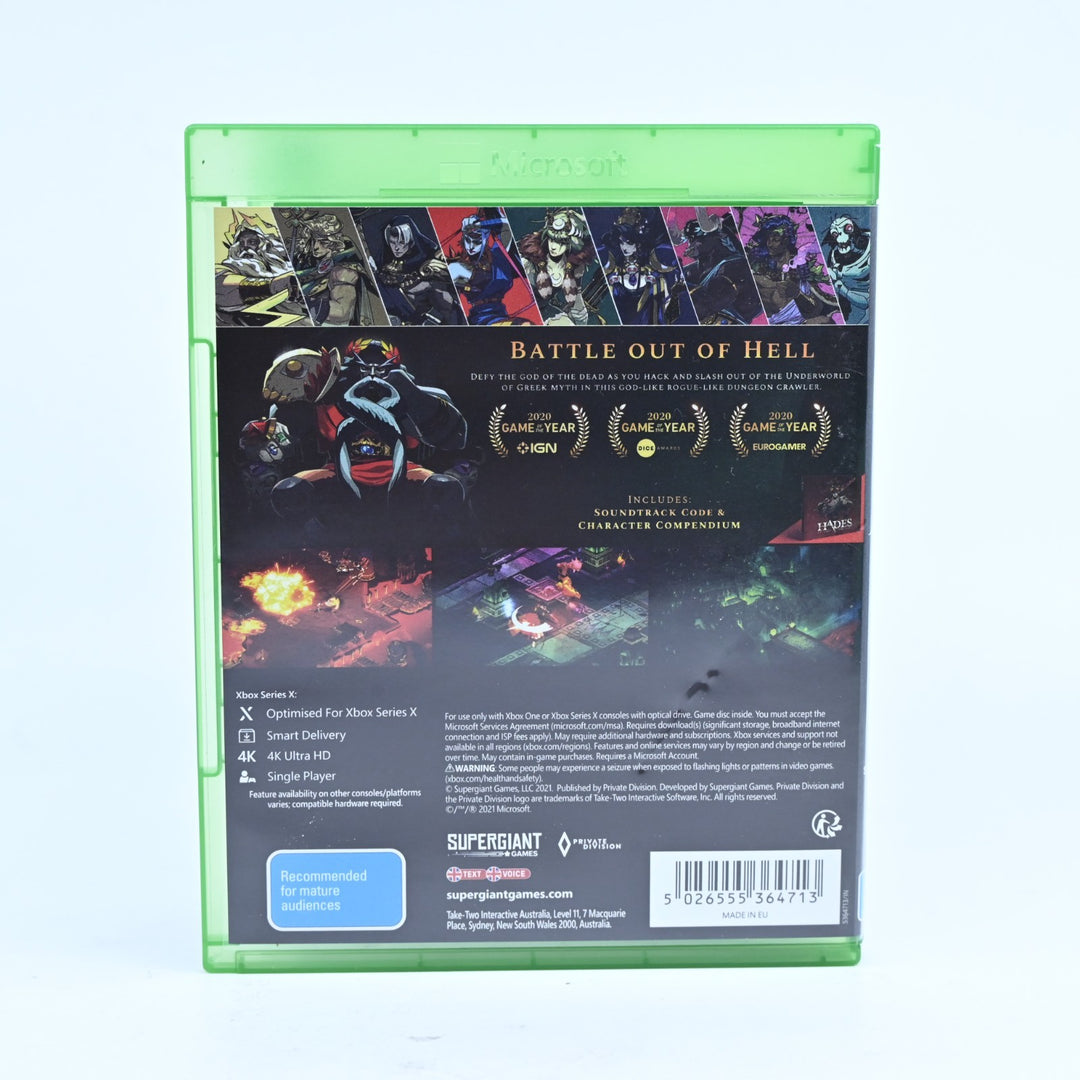Hades - Xbox One Game / Xbox Series X|S - FREE POST!