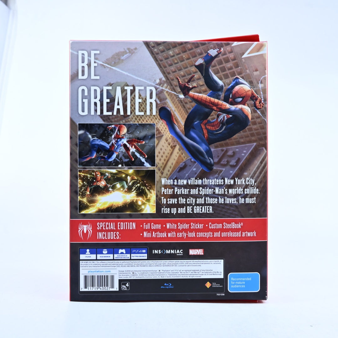 Marvel's Spider-Man Limited Edition - PS4 Game + Steelbook - CODE UNUSED!