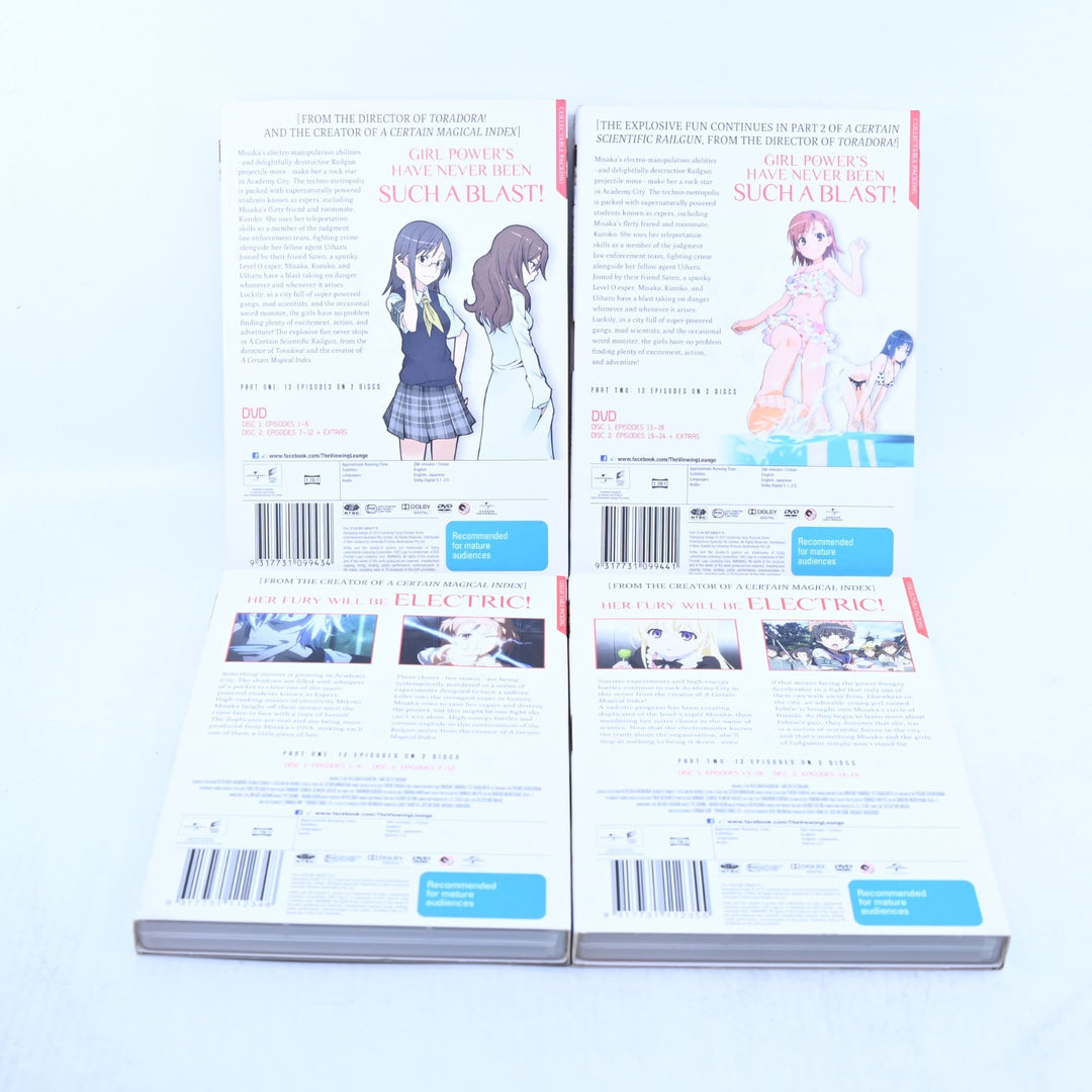 A Certain Scientific Railgun - Seasons 1 & 2 - Region 4 - Anime DVD