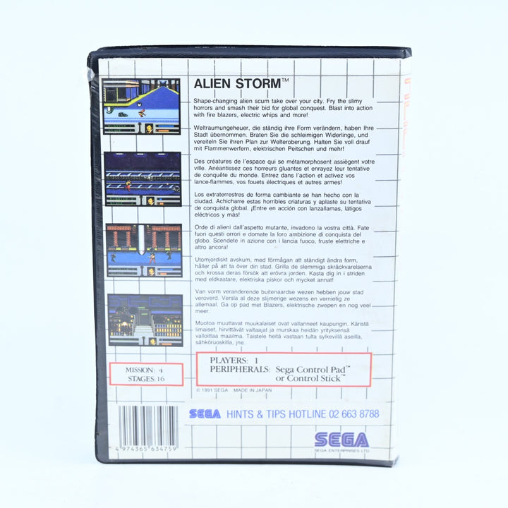 Alien Storm - Sega Master System Game + Manual - PAL - FREE POST!