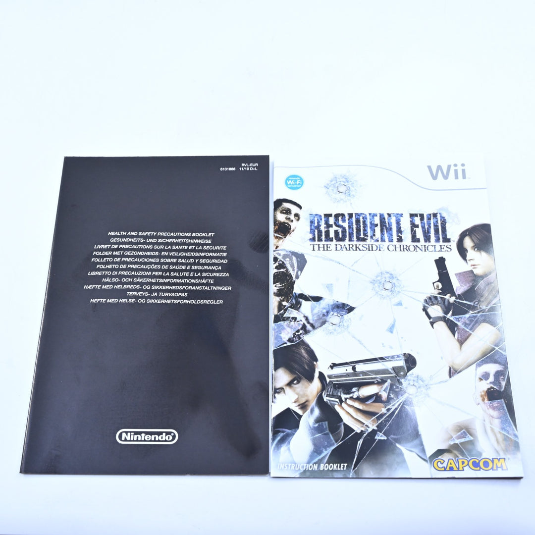LIKE NEW! Resident Evil: The Darkside Chronicles - Nintendo Wii Game + Manual