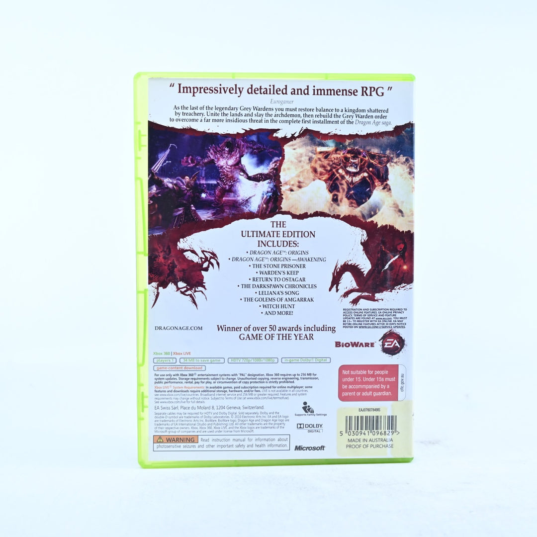Dragon Age: Origins - Ultimate Edition - Xbox 360 Game + Manual - PAL