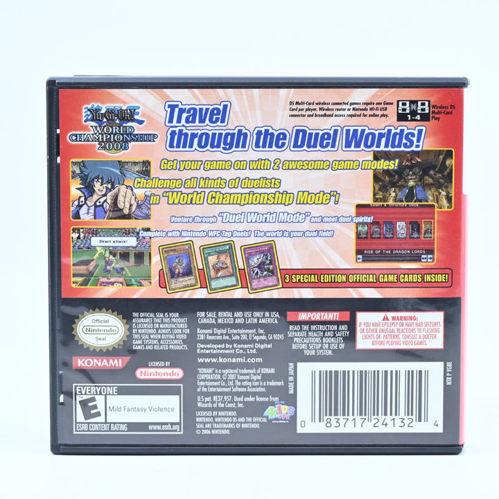 Yu-Gi-Oh! World Championship 2008 - Nintendo DS Game - PAL + Manual