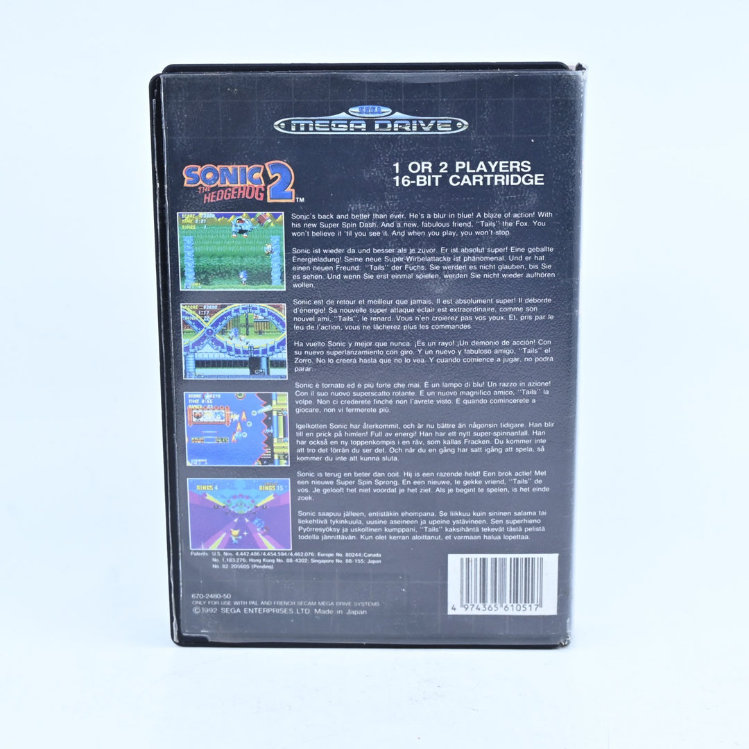 Sonic The Hedgehog 2 - No Manual - Sega Mega Drive Game - PAL - FREE POST!