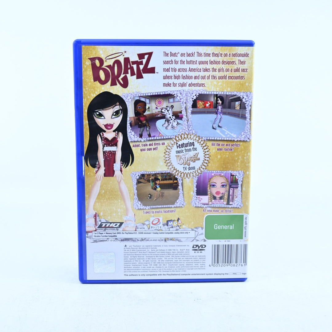 Bratz Forever Diamondz - Sony Playstation 2 / PS2 Game + Manual - PAL