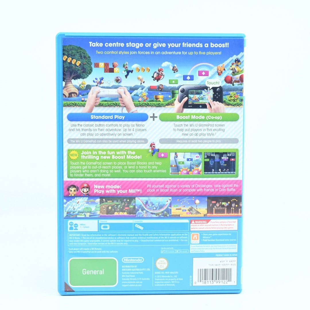 New Super Mario Bros. U - Nintendo Wii U Game - PAL - FREE POST!