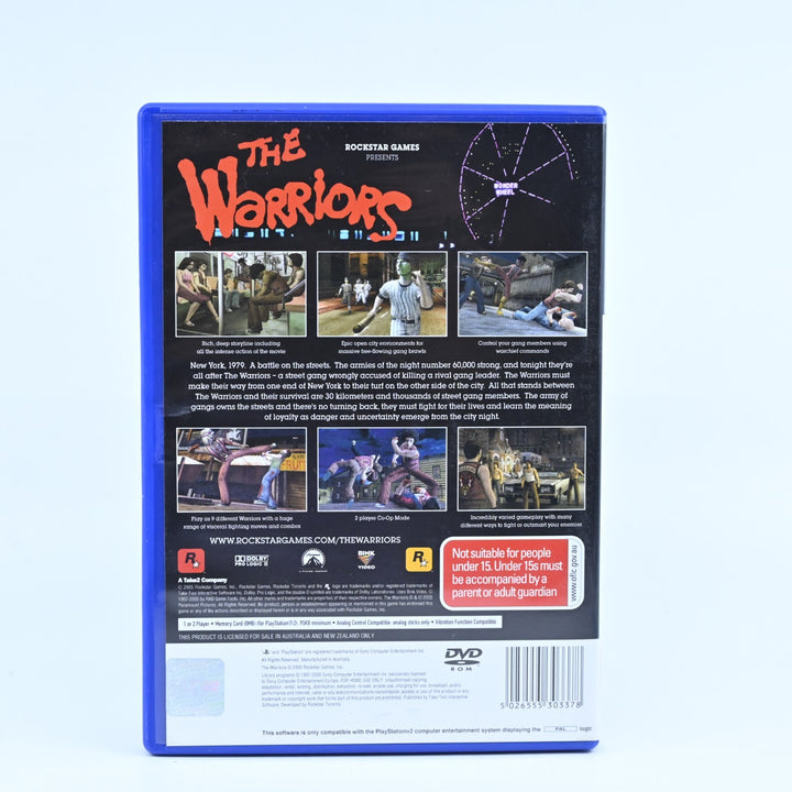 The Warriors - Sony Playstation 2 / PS2 Game + Manual - PAL - MINT DISC!