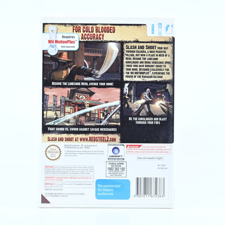 Red Steel 2 - motion plus ver. - Nintendo Wii Game + Manual - PAL - MINT DISC!