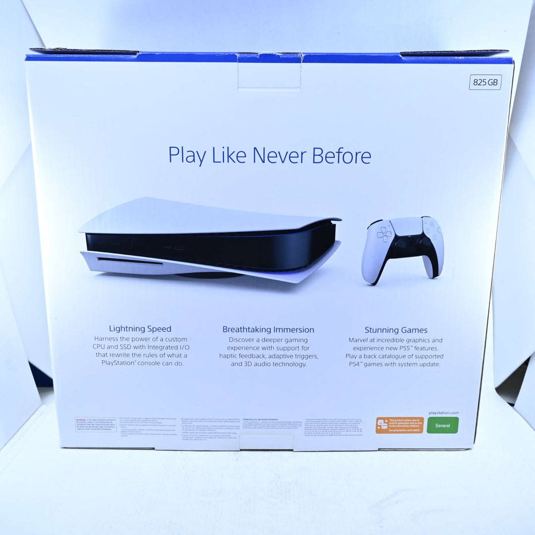 White Blu-Ray Edition - 825GB - Sony Playstation 5 / PS5 Boxed Console - PAL