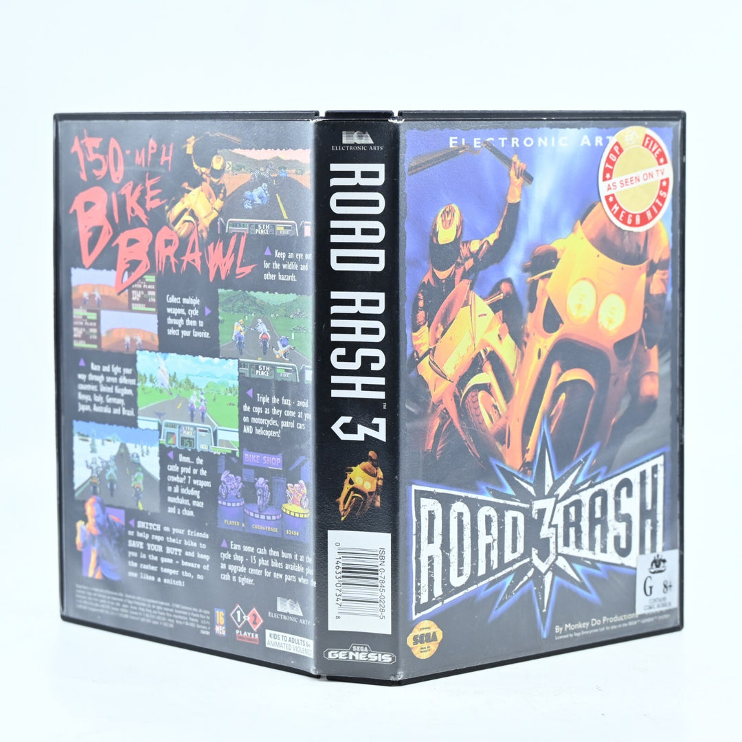 Road Rash 3 - Sega Genesis / Mega Drive Game - PAL - FREE POST!