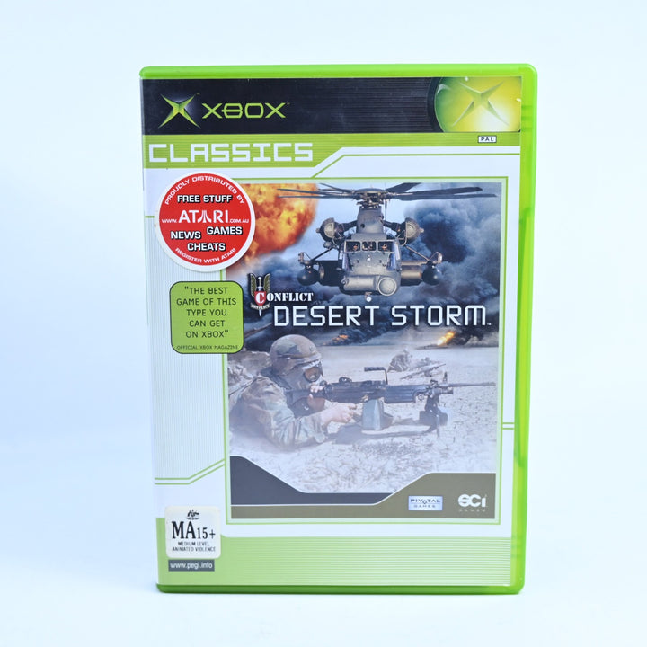 Conflict: Desert Storm - Original Xbox Game + Manual - PAL - MINT DISC!