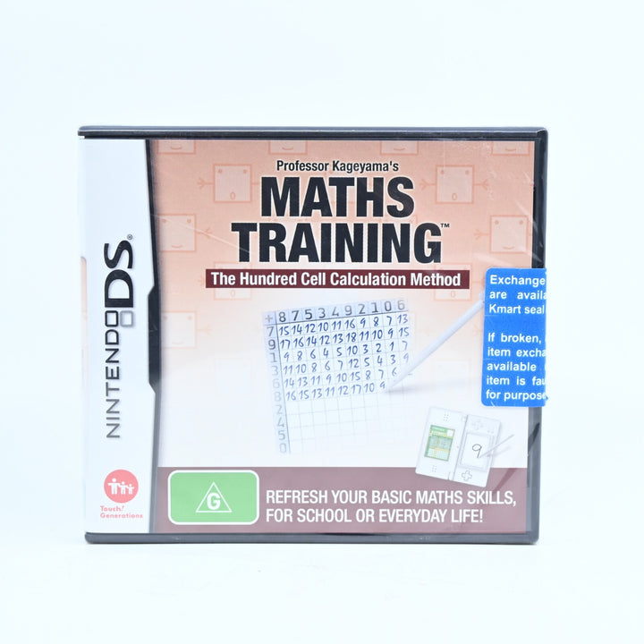 SEALED! Professor Kageyama's Maths Training - Nintendo DS Game - PAL + Manual