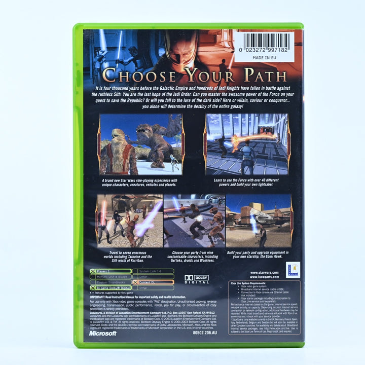 Star Wars: Knights of the Old Republic - Original Xbox Game + Manual - PAL KotOR