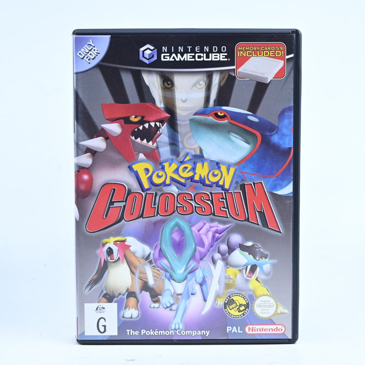 Pokemon Colosseum - Nintendo Gamecube Game + Manual - PAL + Memory Card!
