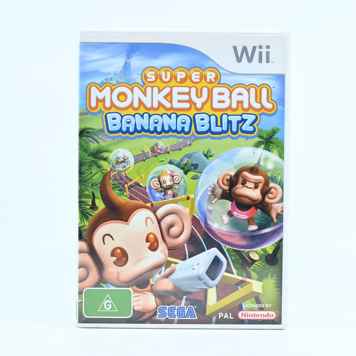 Super Monkey Ball: Banana Blitz - Nintendo Wii Game + Manual - PAL - MINT DISC!