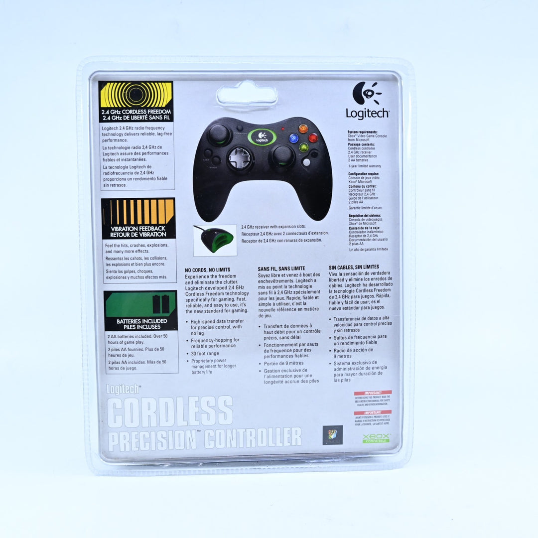 SEALED! Logitech Cordless Precision Controller - Original Xbox Accessory - PAL