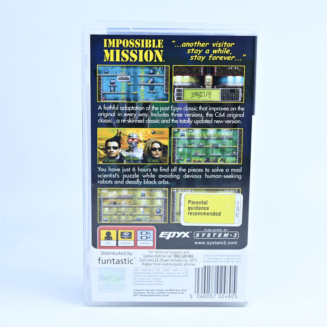 Impossible Mission - Sony PSP Game + Manual - FREE POST!