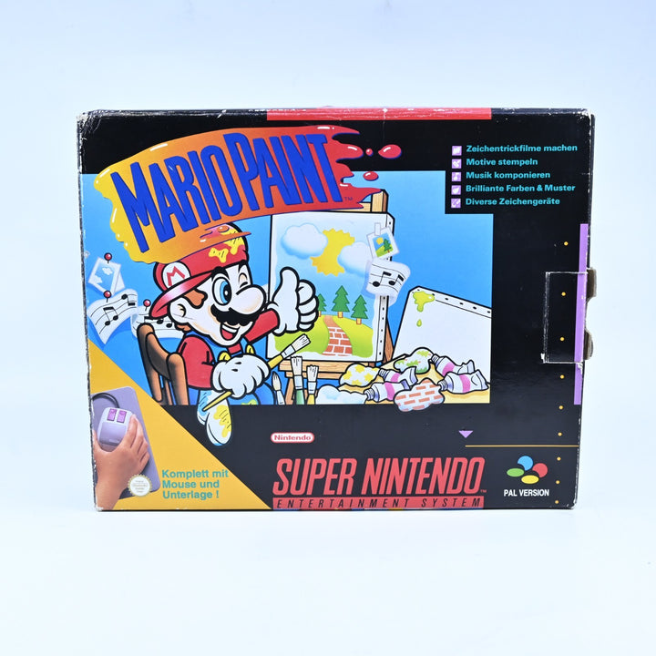 Mario Paint - Game with Mouse Pad and Mouse - Super Nintendo / SNES Accessory
