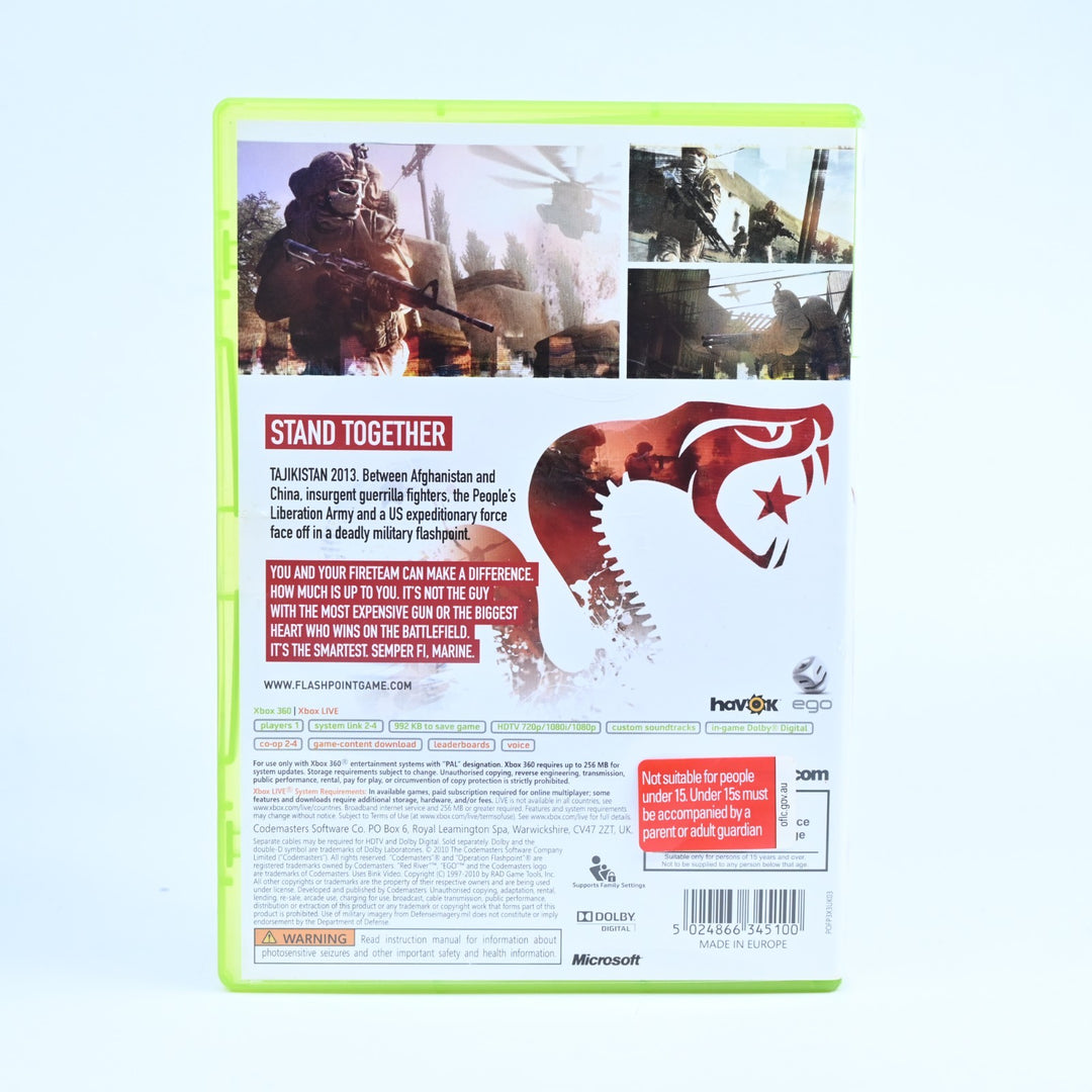 Operation Flashpoint: Red River - Xbox 360 Game + Manual - PAL
