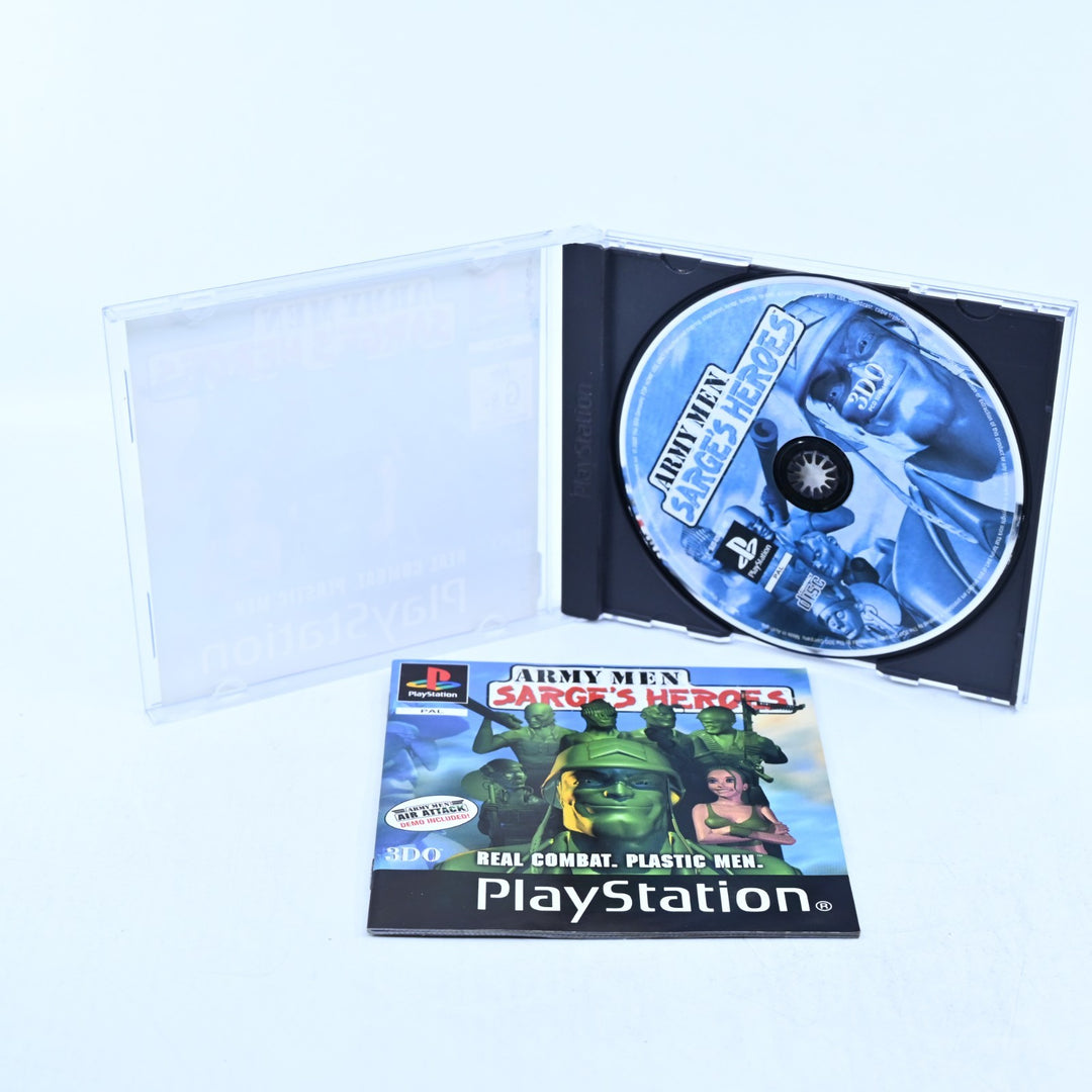 Army Men - Sarge's Heroes - Sony Playstation 1 / PS1 Game + Manual - PAL