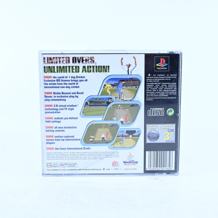Cricket 2000 - Sony Playstation 1 / PS1 Game + Manual - PAL - MINT DISC!