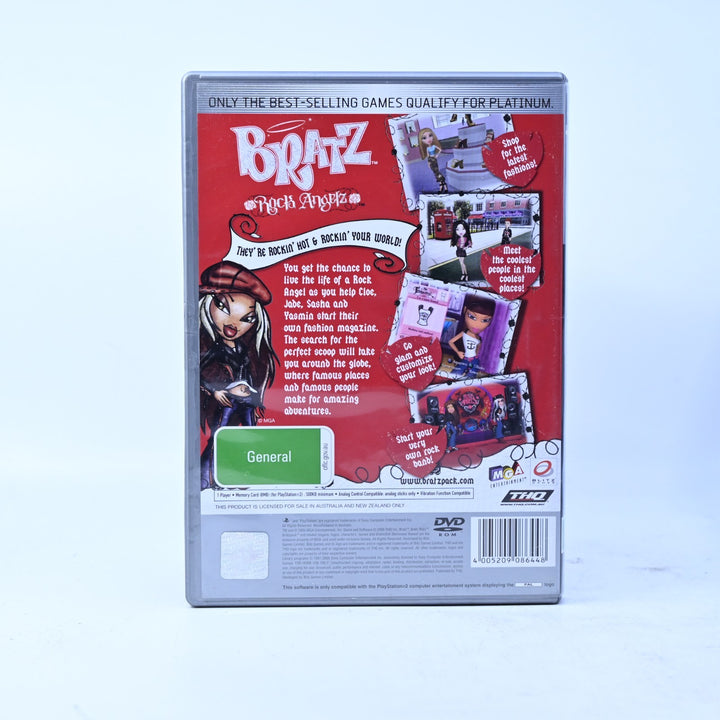 Bratz Rock Angels - Sony Playstation 2 / PS2 Game + Manual - PAL - MINT DISC!