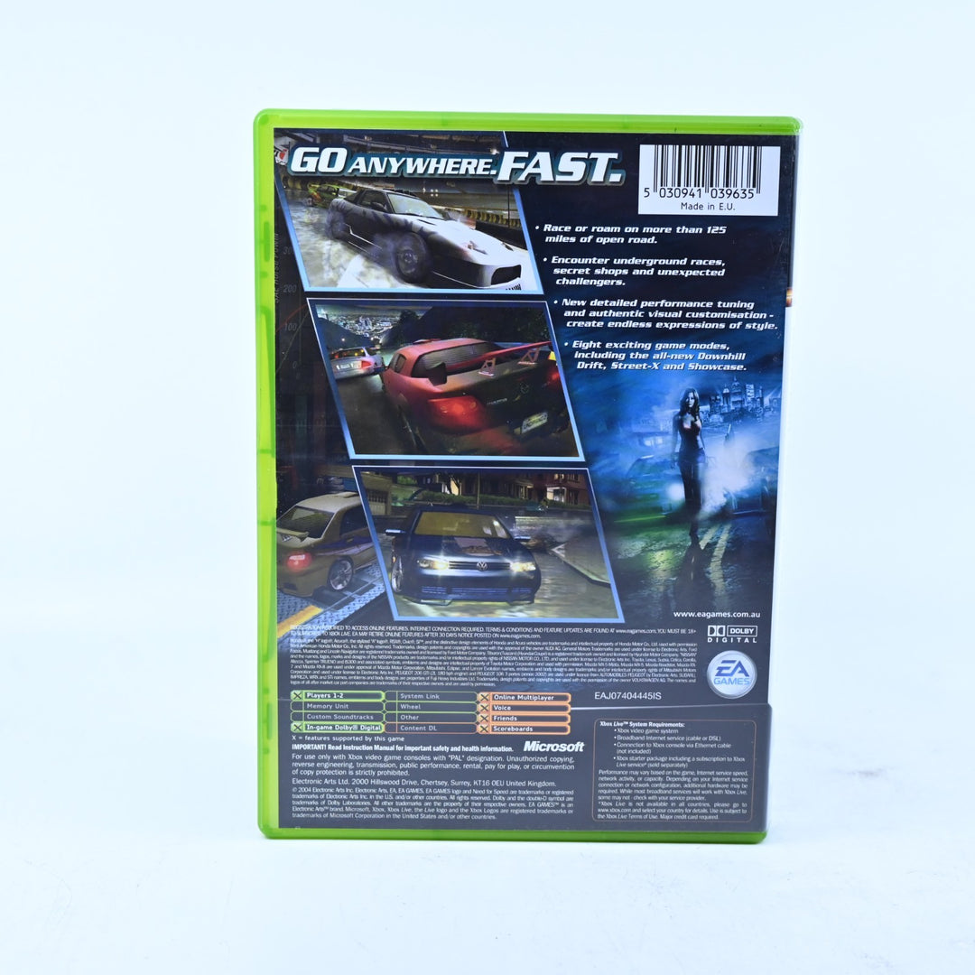 Need for Speed Underground 2 - Original Xbox Game + Manual - PAL - MINT DISC!
