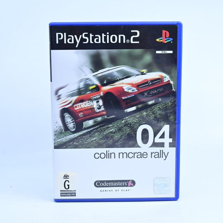 Colin McRae Rally 04 - Sony Playstation 2 / PS2 Game + Manual - PAL - MINT DISC!