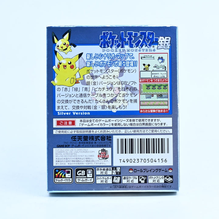 Pokemon Silver Version - Nintendo Gameboy Color Boxed Game - NTSC-J NEW BATTERY!